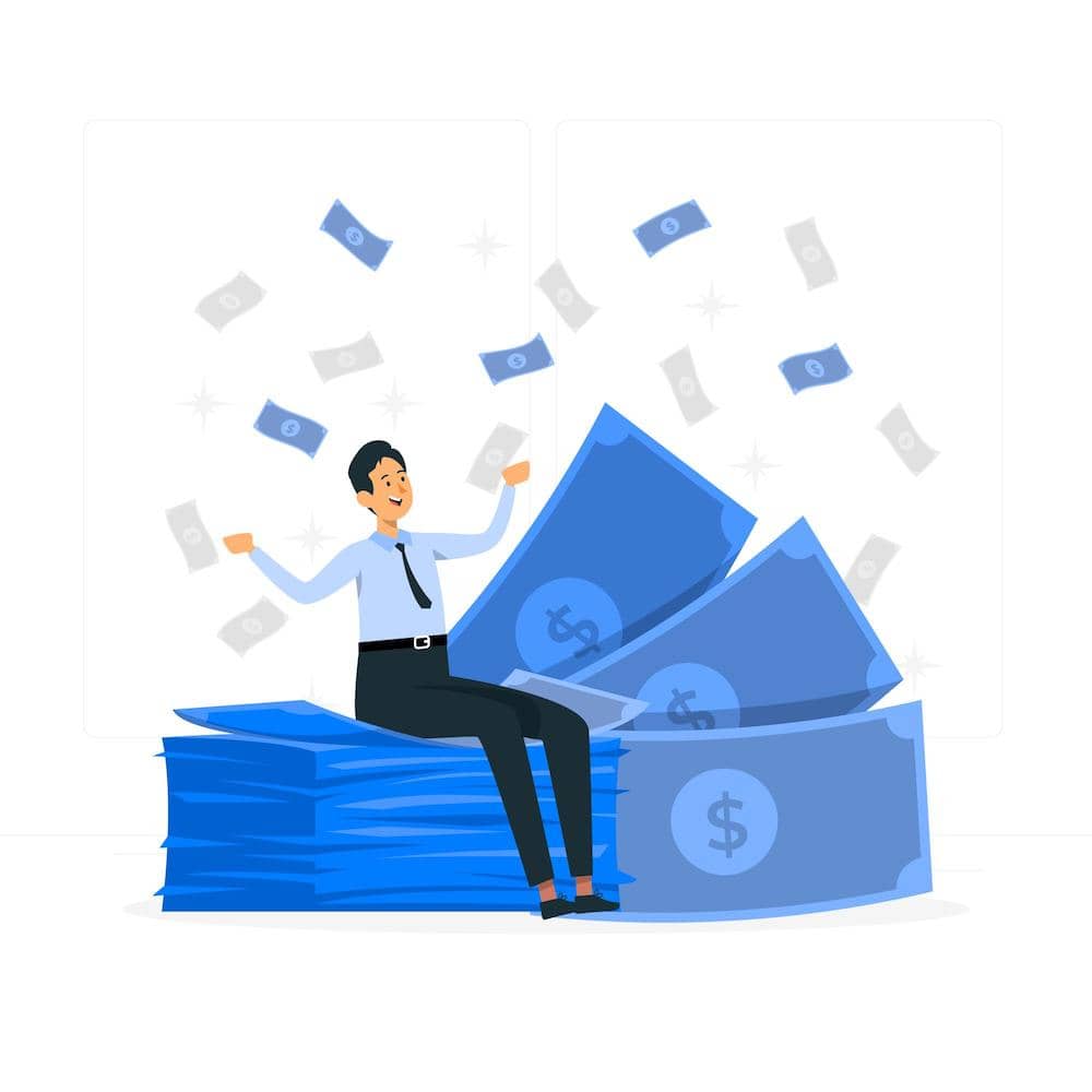 Man-With-Raining-Money