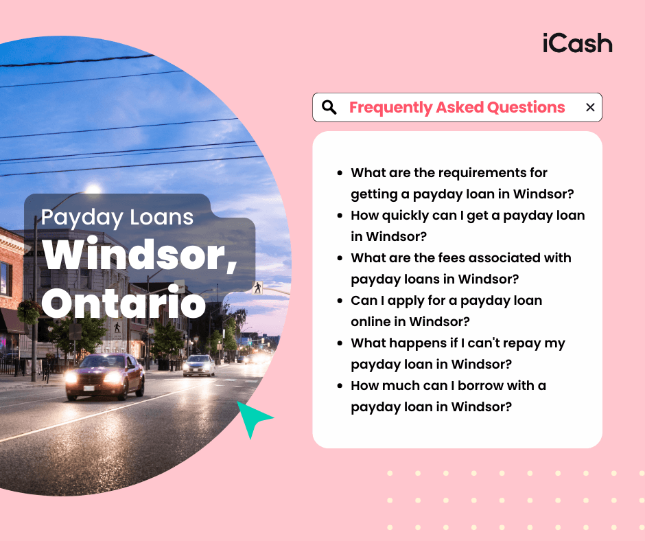 Payday Loans In Windsor, Ontario Payday Loans Windsor