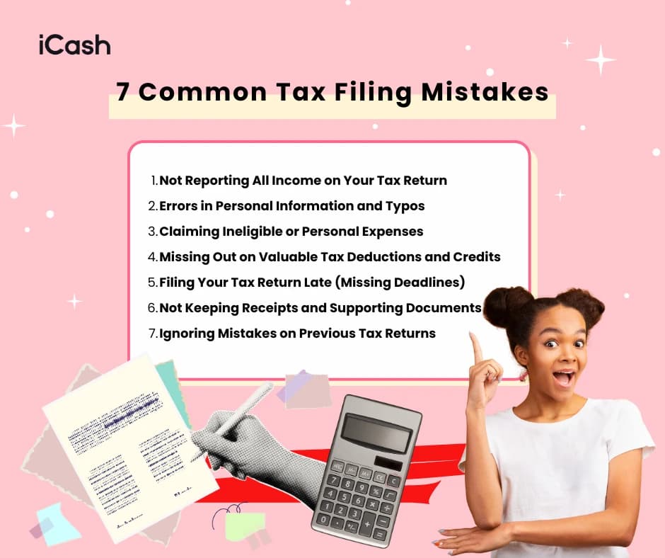 7 Common Tax Filing Mistakes 7 Common Tax Filing Mistakes